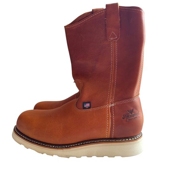 Thorogood Work Boots 11" Wellington Mens 9.5D Steel Toe, EH Leather 804-4205 - Picture 4 of 11